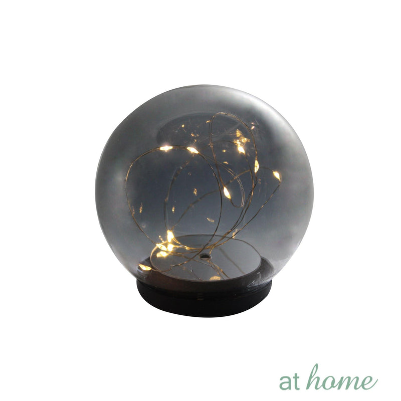 Wilbert Round LED Glass With Fairy Lights Tabletop Decor - Sunstreet