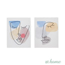 Set of 2 Xen Face Canvas Wall Art Decor - Sunstreet