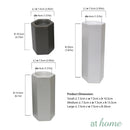 Deluxe Lia Hexagon Ceramic Tealight Candle holder