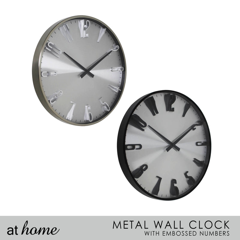 Deluxe Owen Metal Wall Clock