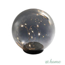 Wilbert Round LED Glass With Fairy Lights Tabletop Decor - Sunstreet