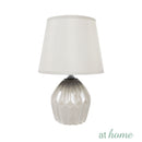 Zuri Ceramic Table Lamp w/ Linen Shade