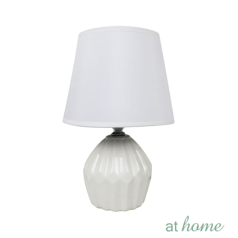 Zuri Ceramic Table Lamp w/ Linen Shade