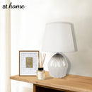 Zuri Ceramic Table Lamp w/ Linen Shade
