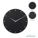 Deluxe Travis Metal Wall Clock 11.8“ Inches