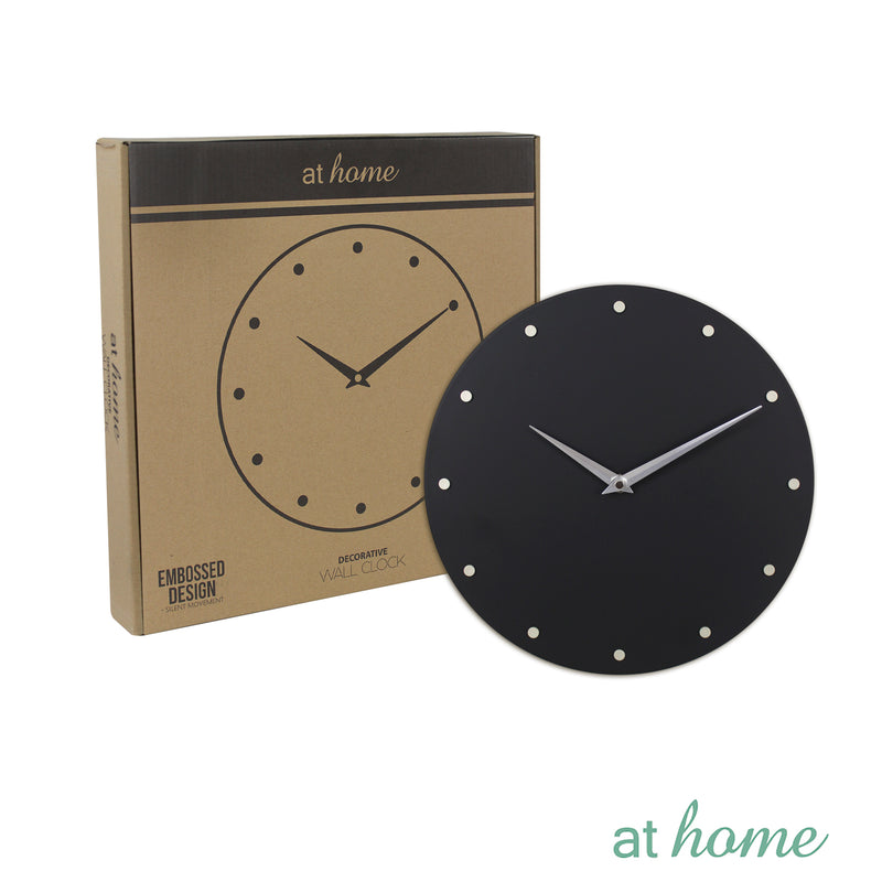 Deluxe Travis Metal Wall Clock 11.8“ Inches