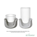 Deluxe Liam Ceramic Candle Holder with Removable Glass