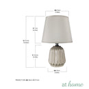 Zion Ceramic Table Lamp w/ Linen Shade
