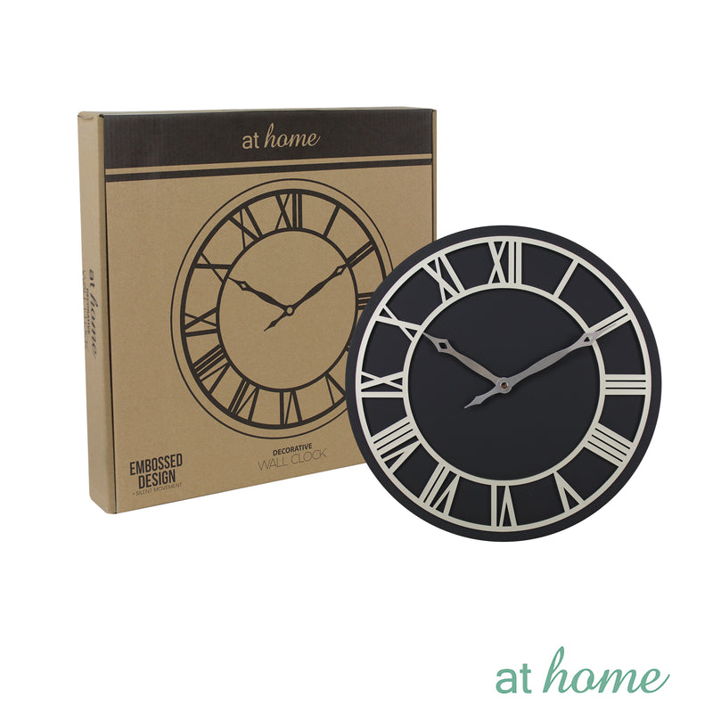 Deluxe Tristan Metal Wall Clock 12“ Inches