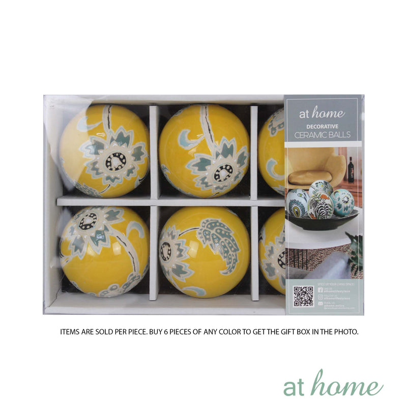 [SALE] Ceramic Sphere Tropical Design Decor Ball