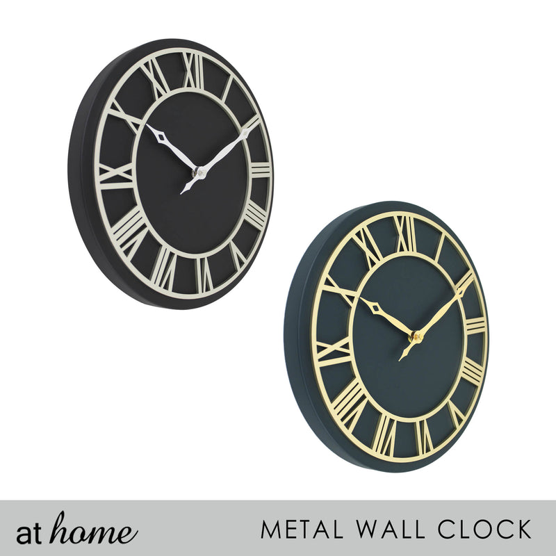 Deluxe Tristan Metal Wall Clock 12“ Inches