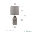Zye Pastel Ceramic Table Lamp Linen Shade