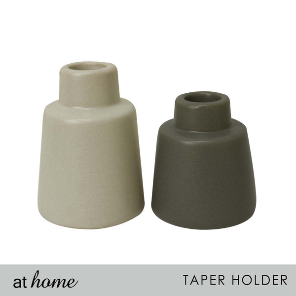 Deluxe Lia Wide Ceramic Taper Candle Holder
