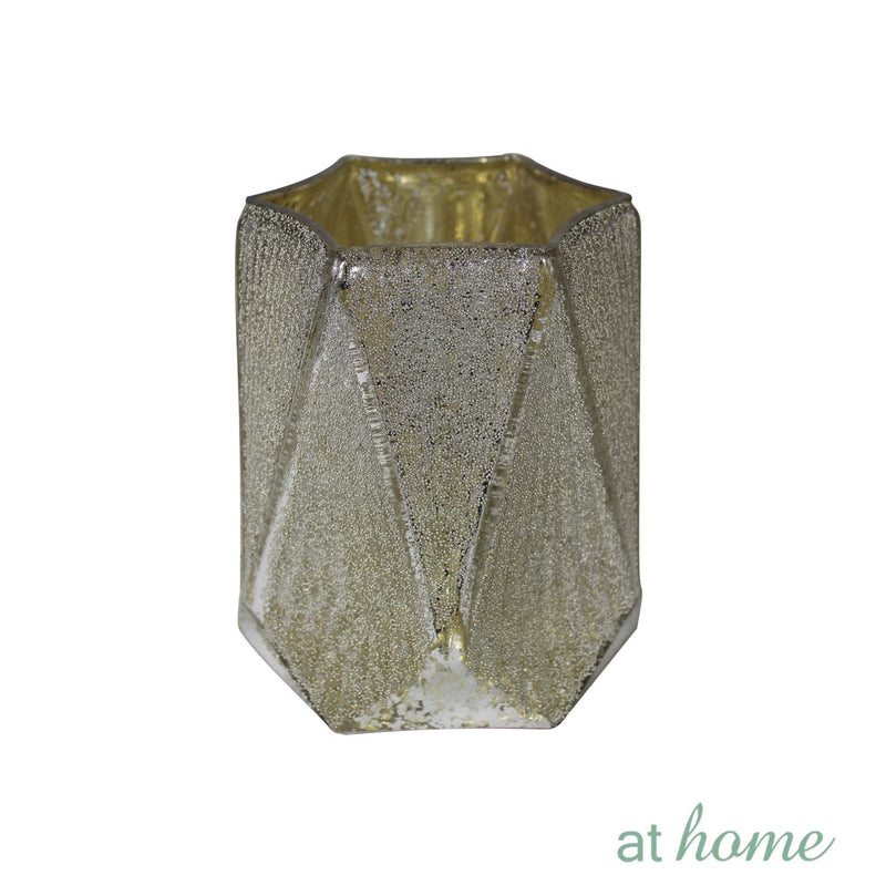 Deluxe Dani Textured Glass Candle Holder