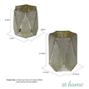 Deluxe Dani Textured Glass Candle Holder