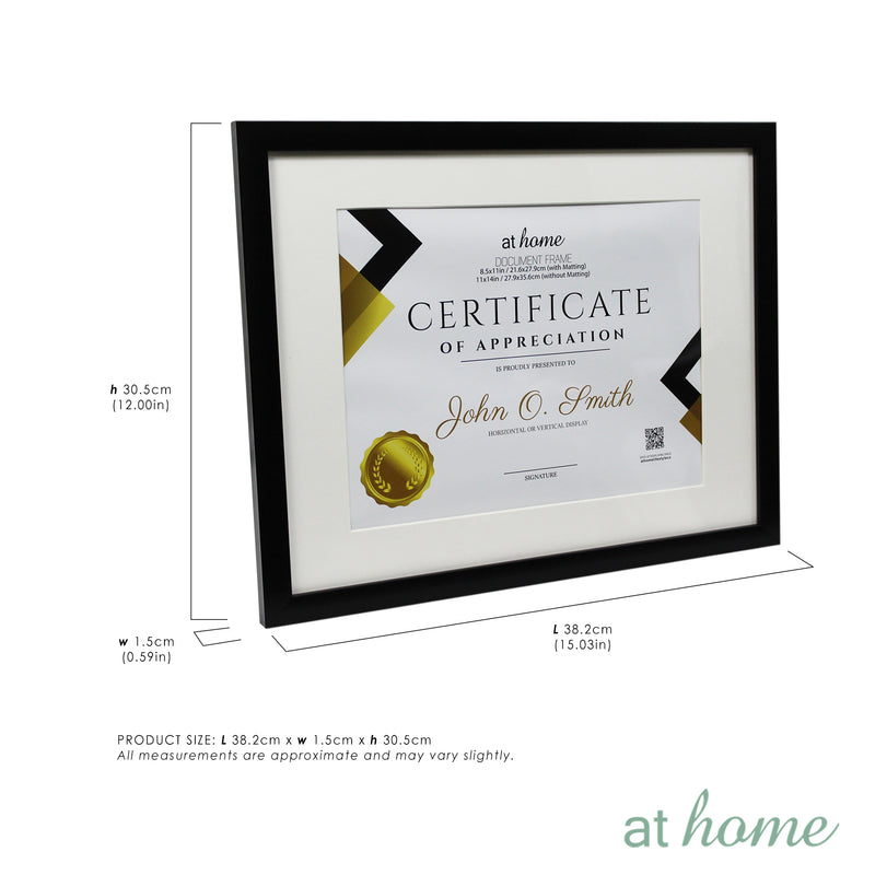 Bud Certificate Frame – 8.5x11” or 11x14”