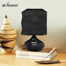 Lois 10 Inches Ceramic Table Lamp w/ Linen Shade