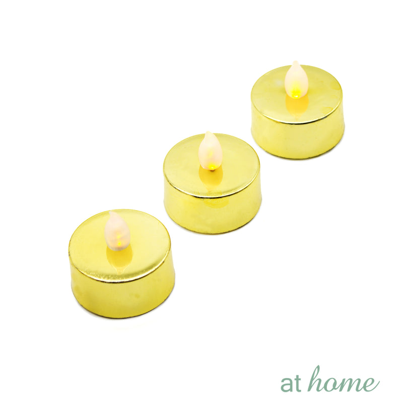 Set of 3 Flickering Flameless LED Tealight Candle - Sunstreet