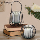 Deluxe Soliel Metal Tealight Candle Holder w/ Glass