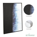 Blue Abstract & Moon Frame Painting Wall Art Decoration