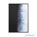 Blue Abstract & Moon Frame Painting Wall Art Decoration