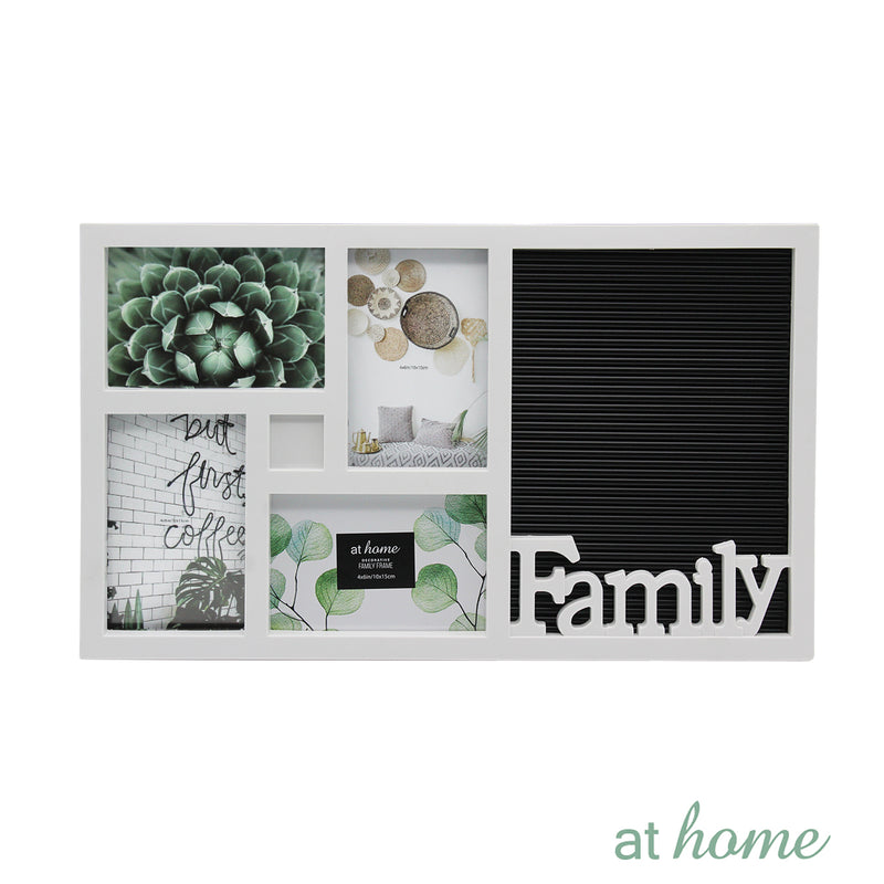 Summer Collage Family Frame - 4 photos w/ Memo Board
