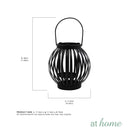 Razz Metal Lantern Tealight Candle Holder