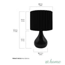 Zoella Ceramic Table Lamp w/ Linen Shade