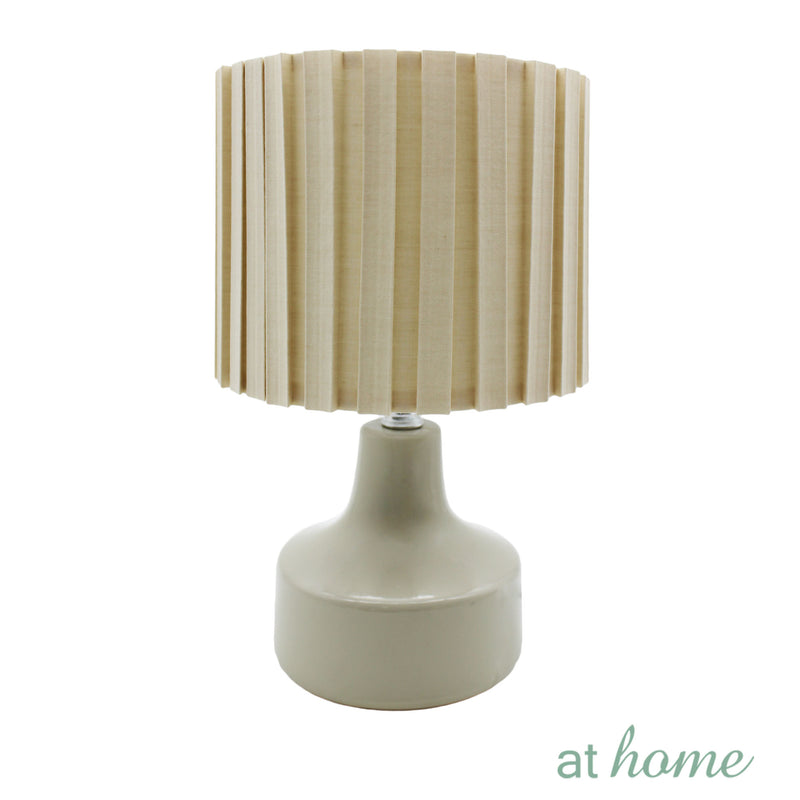 Zoila Ceramic Table Lamp w/ Linen Shade