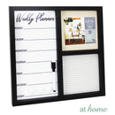 [SALE] Framed Weekly Planner & Letter Board w/ Marker, 3 Magnets, Letters