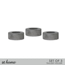 Deluxe Set of 3 Soraya Cement Tealight Candle Holder
