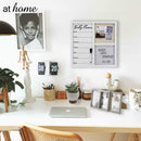 [SALE] Framed Weekly Planner & Letter Board w/ Marker, 3 Magnets, Letters