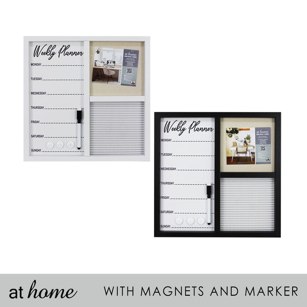 [SALE] Framed Weekly Planner & Letter Board w/ Marker, 3 Magnets, Letters