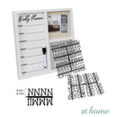 [SALE] Framed Weekly Planner & Letter Board w/ Marker, 3 Magnets, Letters