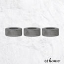 Deluxe Set of 3 Soraya Cement Tealight Candle Holder