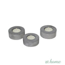 Deluxe Set of 3 Soraya Cement Tealight Candle Holder