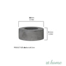 Deluxe Set of 3 Soraya Cement Tealight Candle Holder