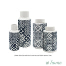 Deluxe Parker Floral Pattern Ceramic Flower Vase