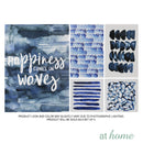 Set of 5 Happiness Comes in Waves Canvas Frame Set