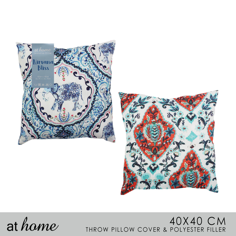 Regal Boho Throw Pillow w/ Pillow Case