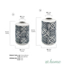 Deluxe Parker Floral Pattern Ceramic Flower Vase