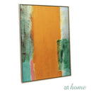 Deluxe Brass & Pastel Hand Painting Canvas Art