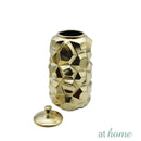 Deluxe Golden Ceramic Flower Vase w/ Cover