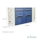Set of 3 Blue Door Canvas Wall Art