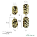 Deluxe Golden Ceramic Flower Vase w/ Cover