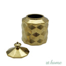 Deluxe Golden Ceramic Flower Vase w/ Cover