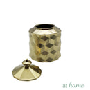 Deluxe Golden Ceramic Flower Vase w/ Cover
