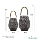 Deluxe Quorra Metal Lantern Candle Holder