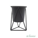 [SALE] Grace Metal Planter w/ Pot and Geometric Base