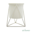 [SALE] Grace Metal Planter w/ Pot and Geometric Base